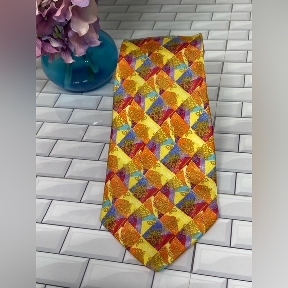 Andre’ Claude Canova GEORGES DUBOEUF Mens Neck Tie One Size Silk Made In France - Picture 4 of 7